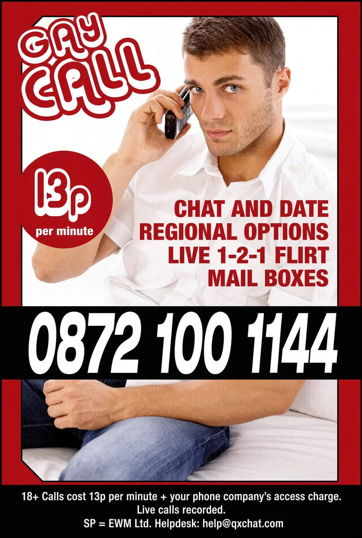 Gay chat with gay call.