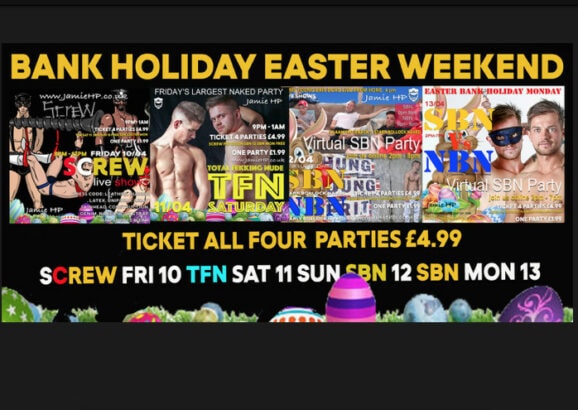 Easter Bank Holiday Virtual Parties with Jamie HP