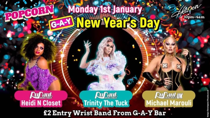 Popcorn G-A-Y New Year’s Day 2024