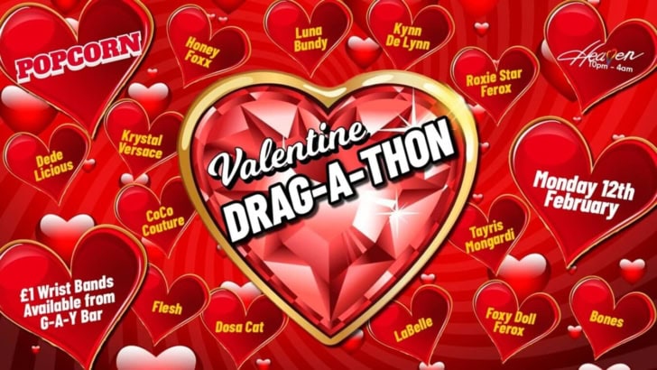 Popcorn Valentine Drag-A-Thon