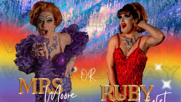 Alternative Wednesday drag with Mrs Moore or Ruby Violet