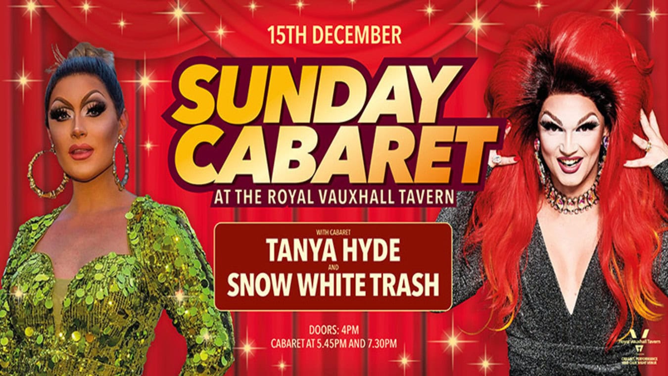 Gay cabaret at Royal Vauxhall Tavern bar in South London
