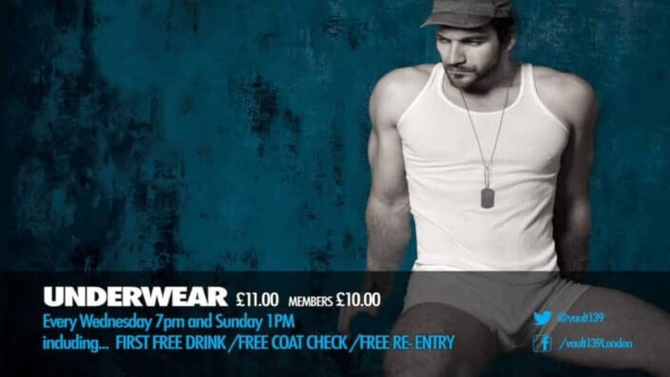 Underwear club night at Vault 139