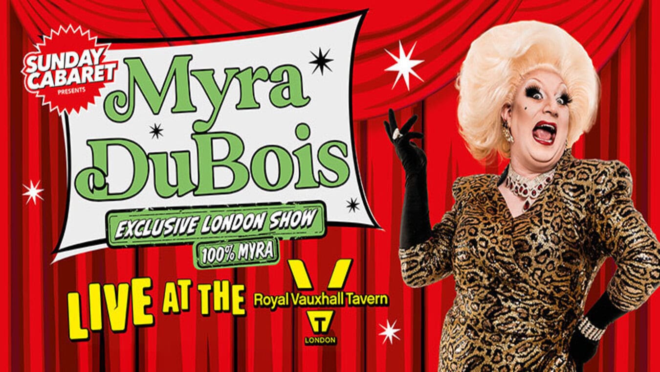 Myra Dubois at gay bar The Royal Vauxhall Tavern on Sunday.