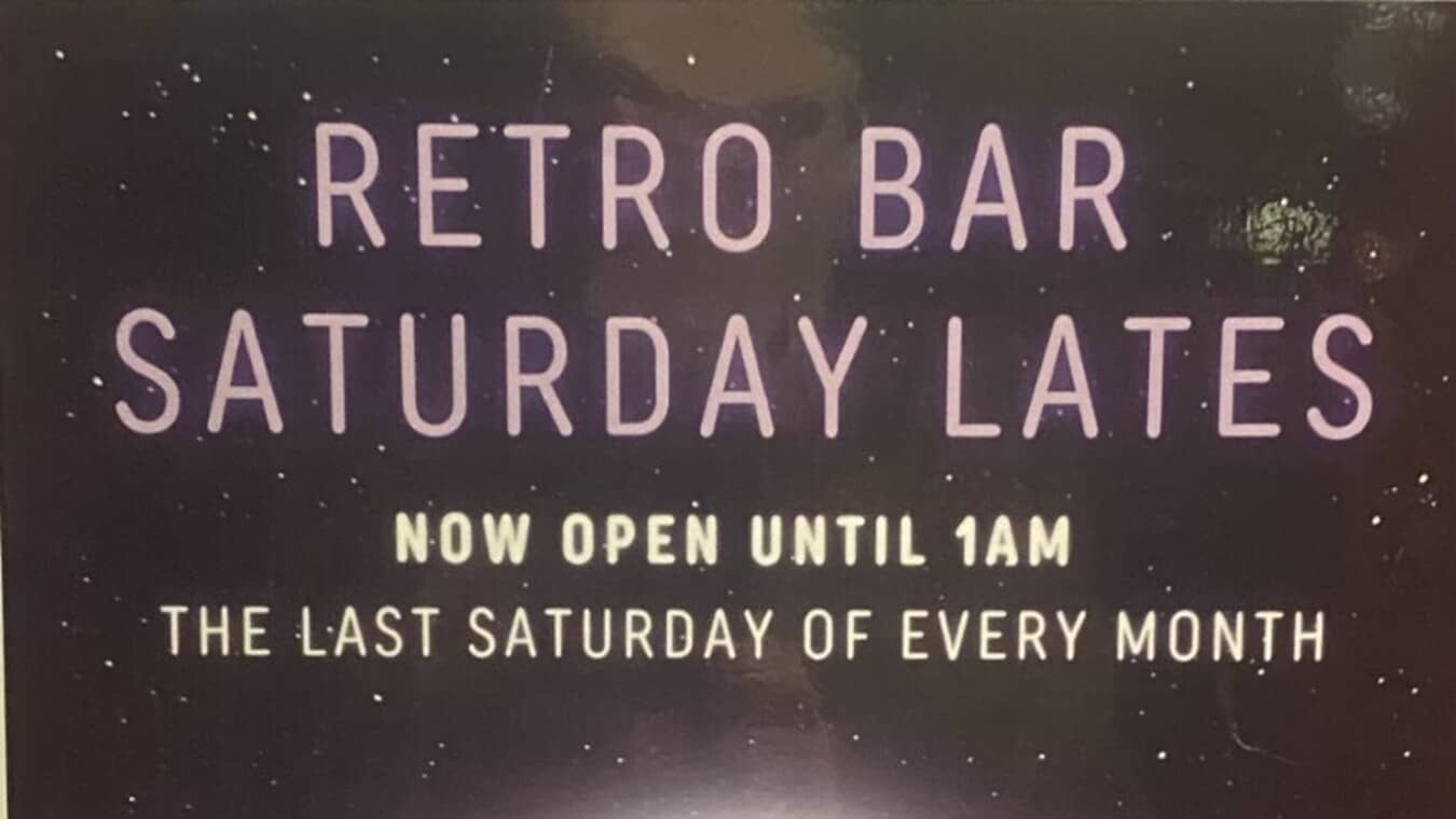 Saturday late at Retro Bar