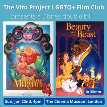 The Little Mermaid and Beauty and the Beast in 35 mm, 22 Jan.