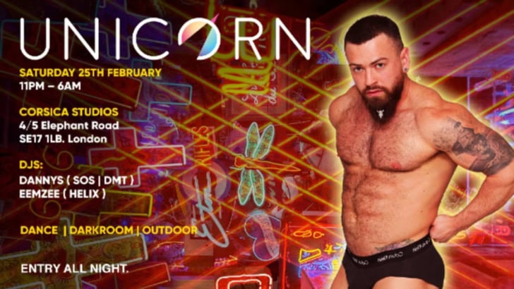Unicorn London is back at Corsica Studios, 25 Feb.