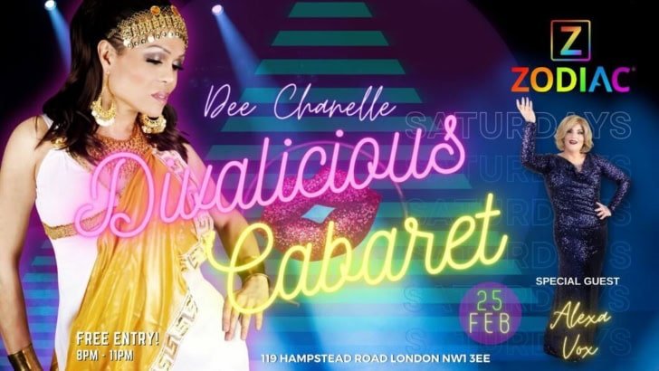 DIVALICIOUS Launch Night, Saturday Cabaret at Zodiac Bar, 25 Feb.