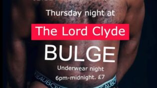 Bulge underwear night at the Lord Clyde cruise bar
