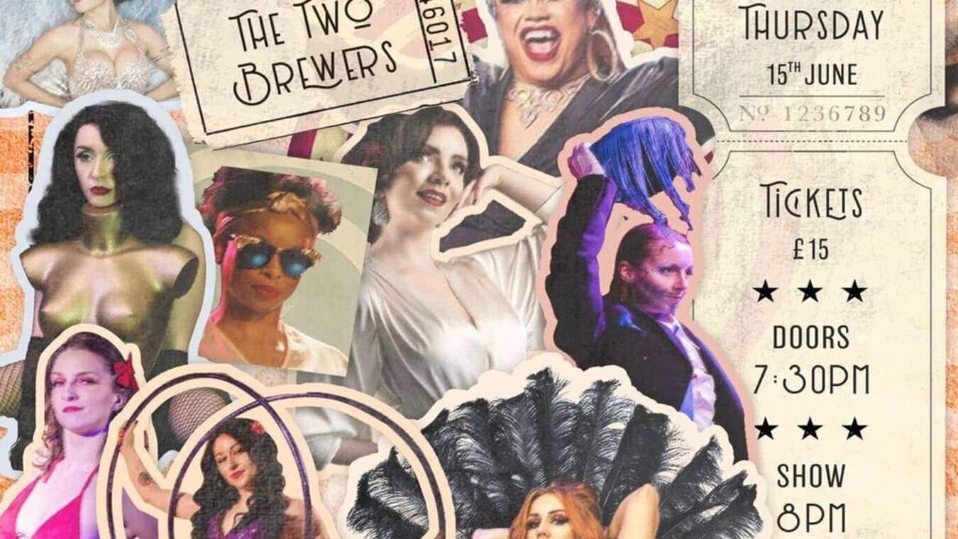 gay burlesque at The Two Brewers gay bar in London
