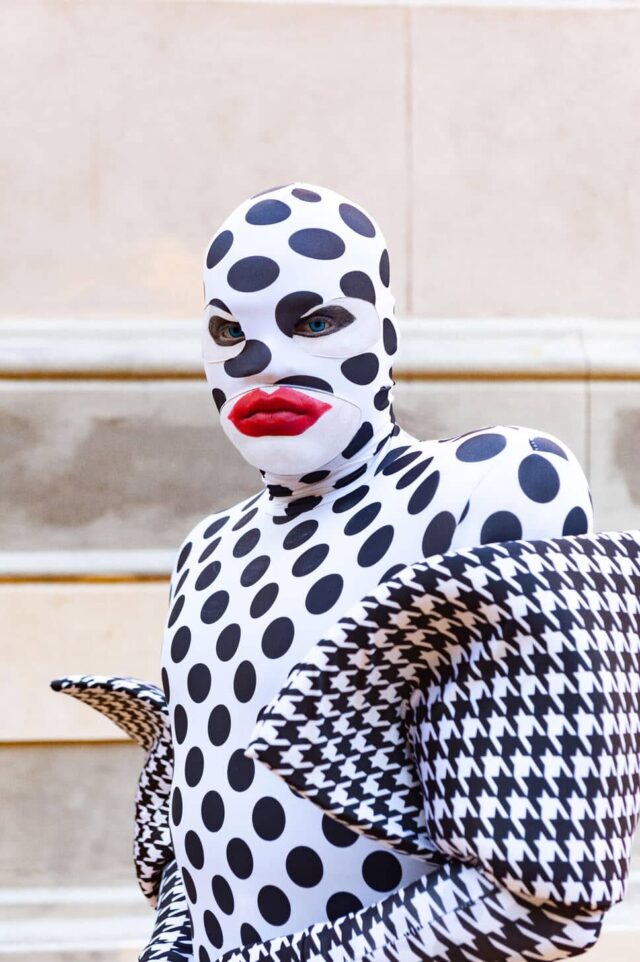 Luis Peralta in USA dressed as Leigh Bowery, King of Queer.