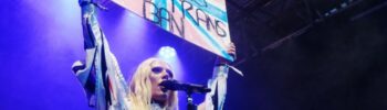 Bimini trans rights protest at Glastonbury