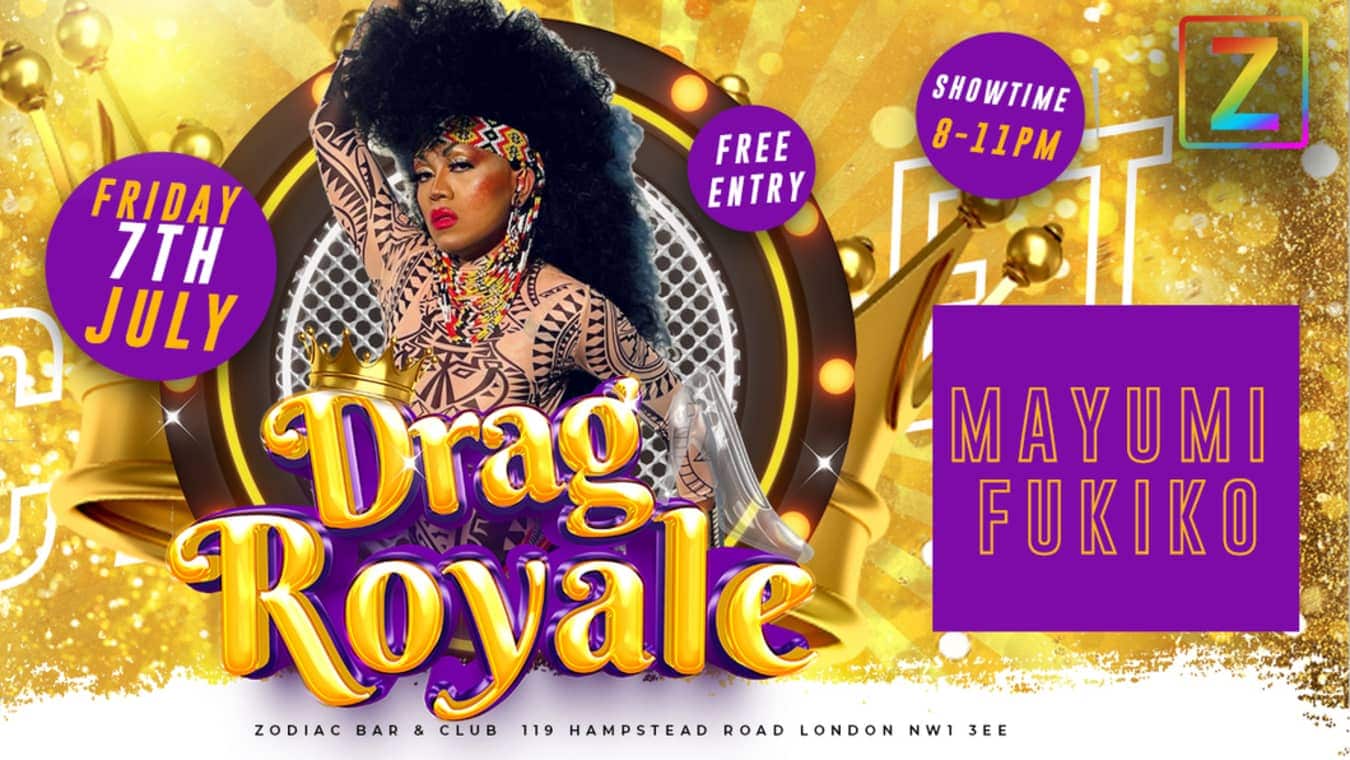 drag royal at gay bar Zodiac in London