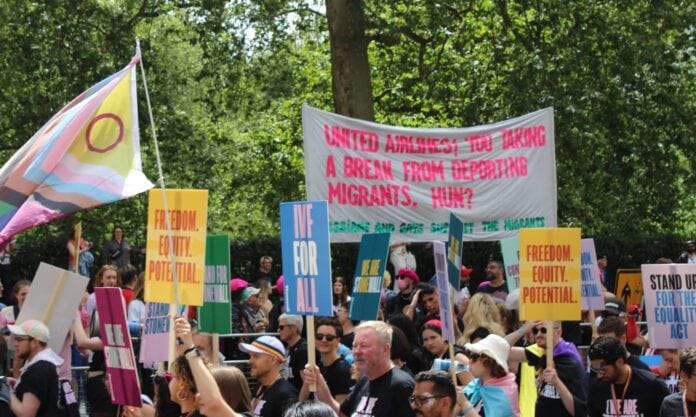 Pride In London Protest