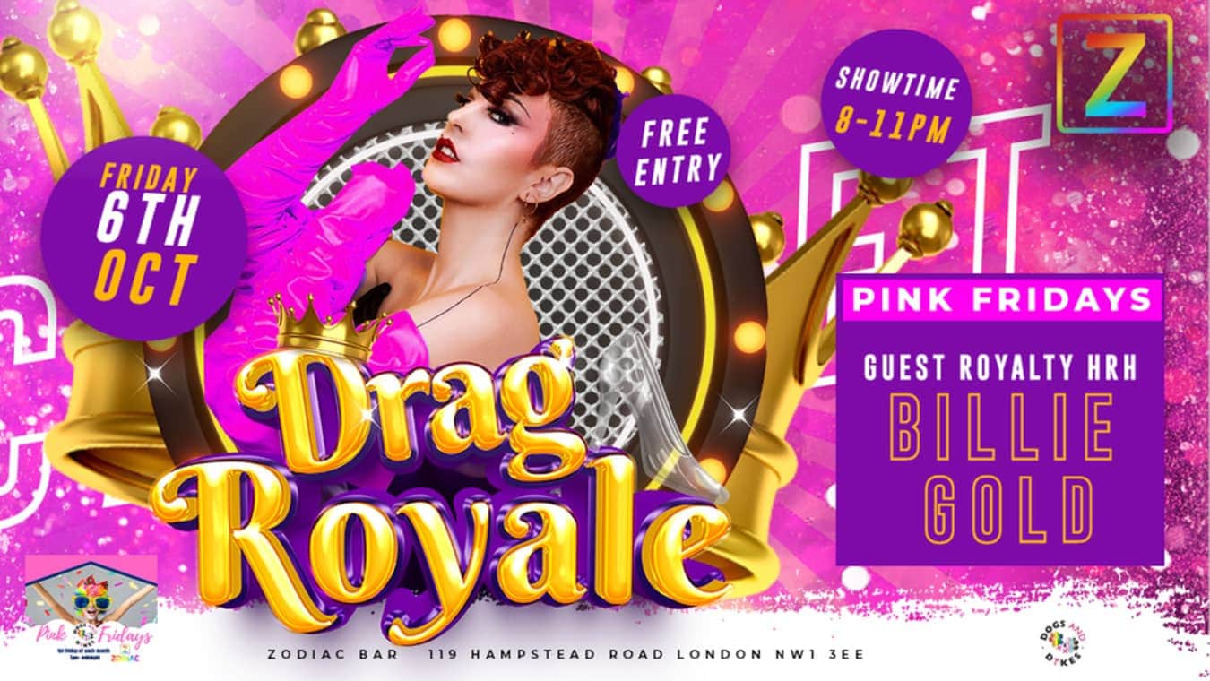 Drag Royale event at Zodiac gay bar in North London.
