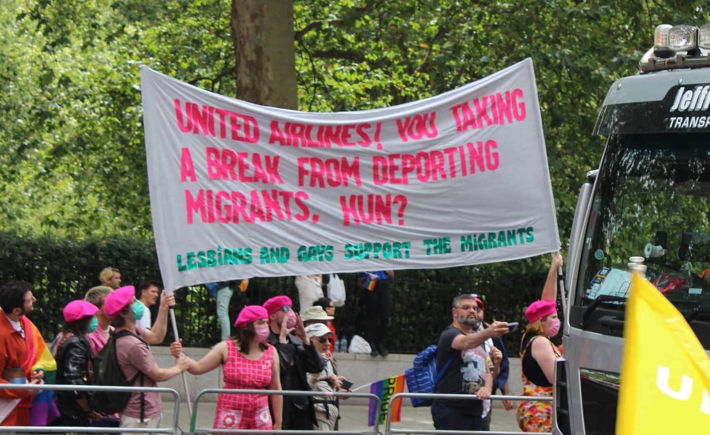 Pride In London protests