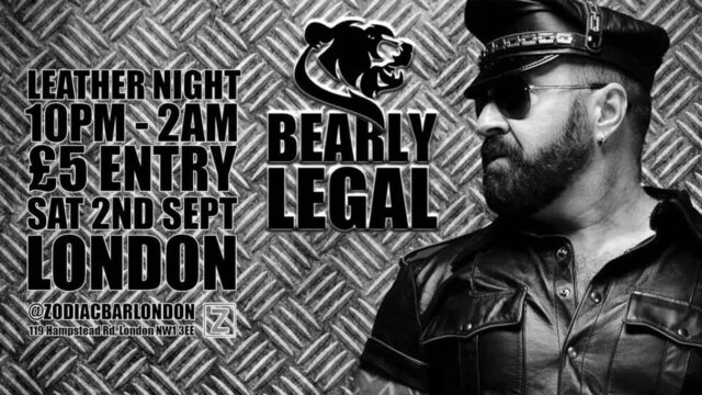 Bearly Legal gay leather night at Zodiac club in London