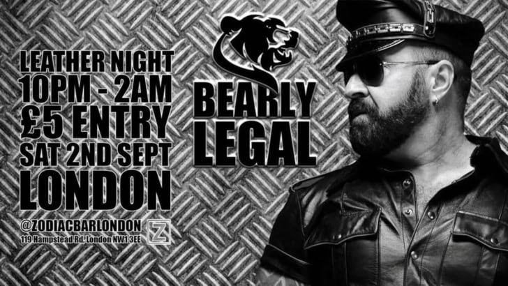 Bearly Legal Leather Night launches at Zodiac Club, 2 Sept ’23