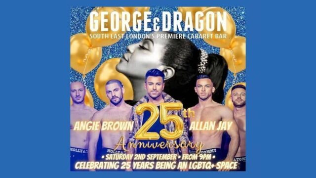 George & Dragon gay bar in Greenwich celebrate 25th Anniversary