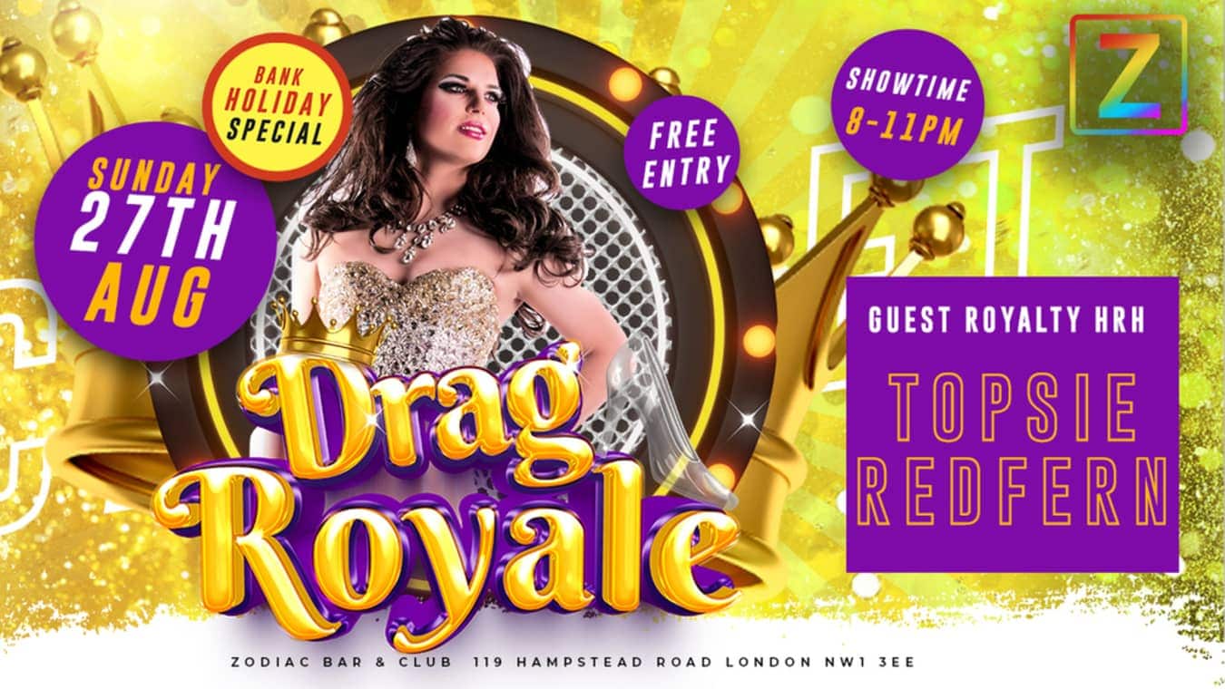 Sunday Bank Holiday at Zodiac Bar, a gay bar in Camden.