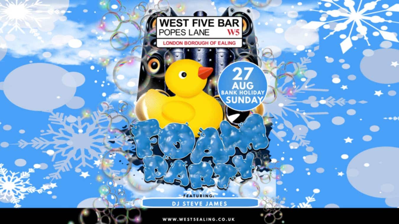 Foam Party at West 5 gay club in Ealing London