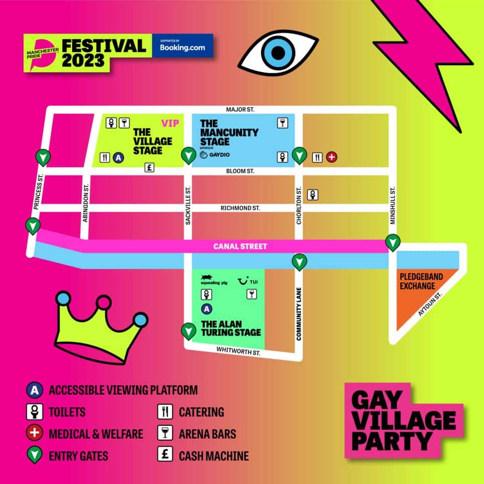 Manchester Gay Pride Map