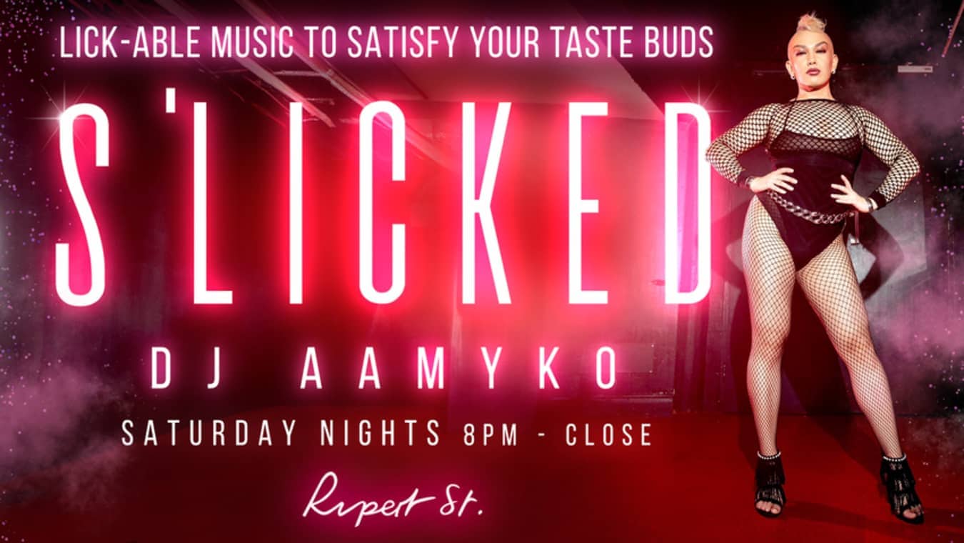 Slicked DJ Night at gay bar Rupert Street in Soho.