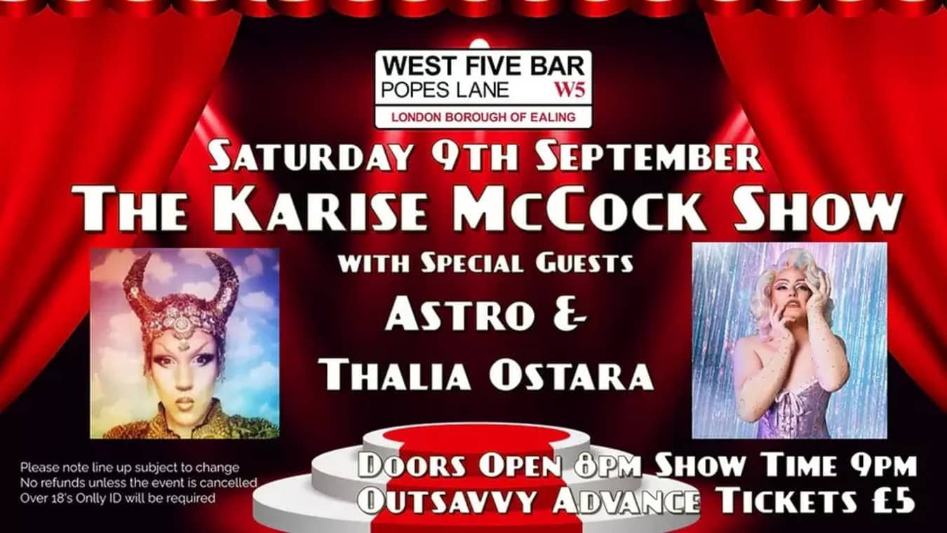 West 5 cabaret show event on Saturday