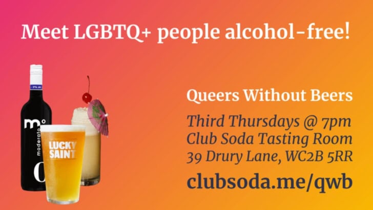 queers without beers alcohol-free socialising in London