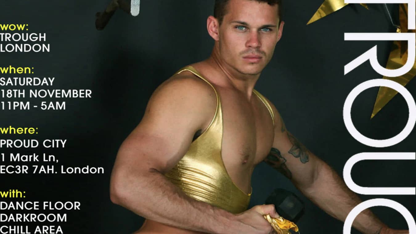Trough London gay cruise club at Proud City
