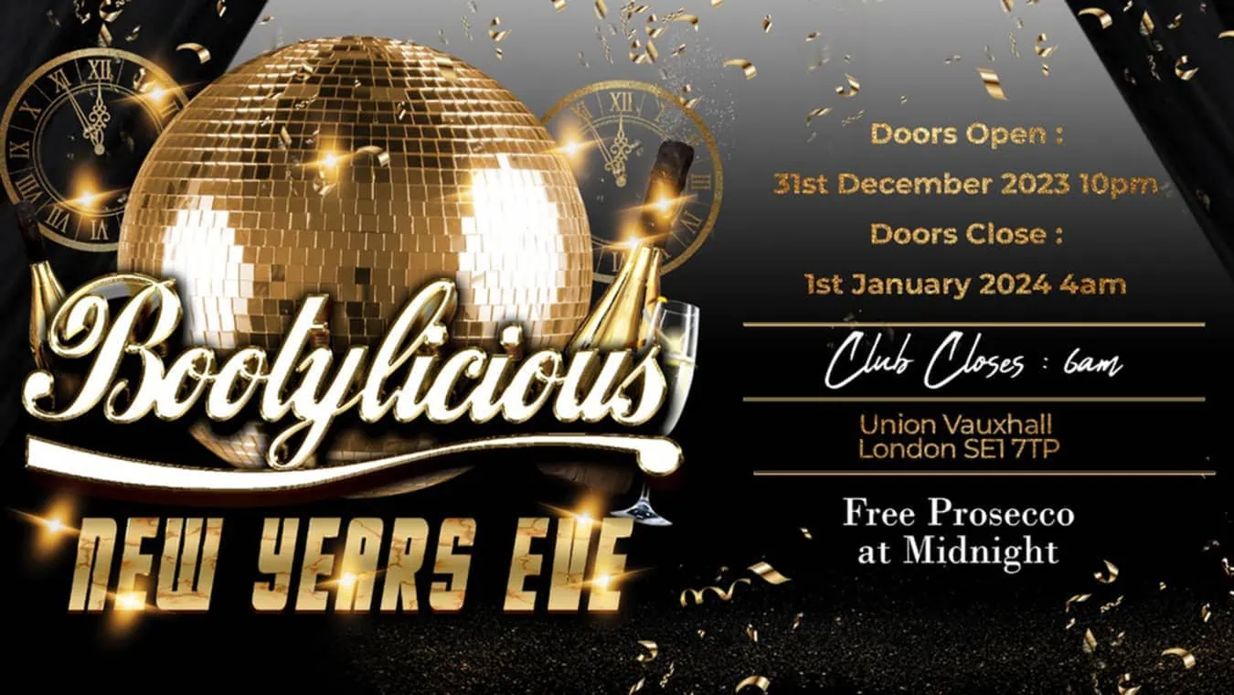 Bootylicious gay New Year's Eve party at Union Club in London