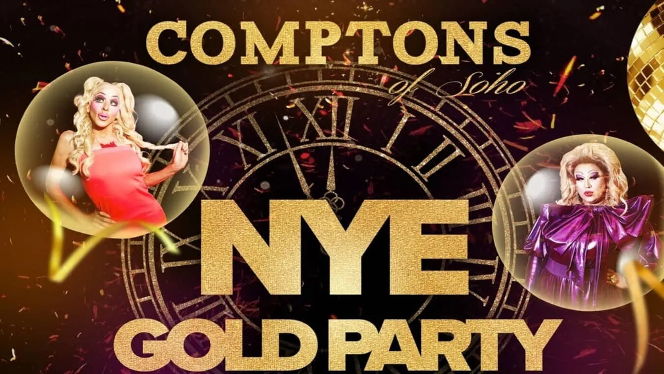 Gay NYE party at Comptons in Soho.