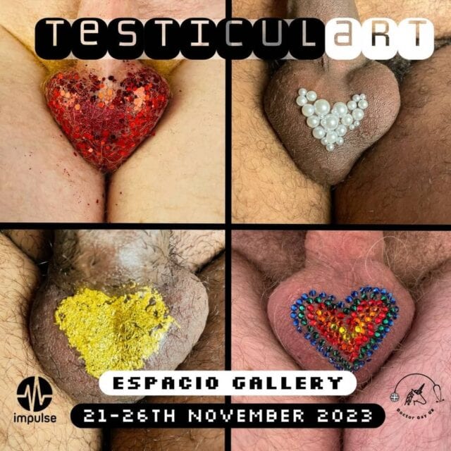 TesticulART is a photography exhibit in collaboration with Dr Gay UK to promote men's health at Espacio Gallery in East London.