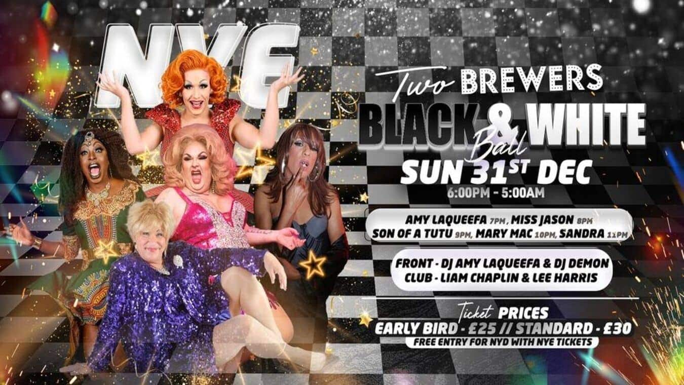 Gay New Years Eve party at The two Brewers in London.