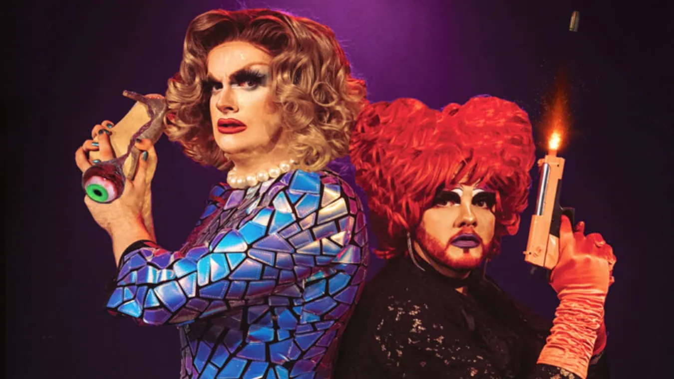 Queer drag queens and zombies at The Pleasance Theatre in London.