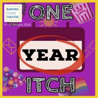 one year itch gay play at Barons Court Theatre in London