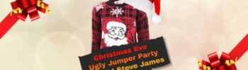 Ugly Christmas jumper competition at West Five bar.