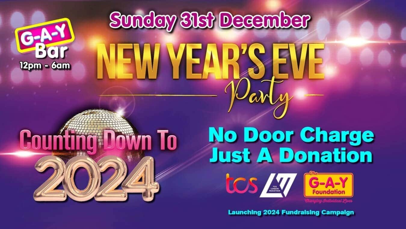 G-A-Y Bar New Year's Eve party in Soho London.