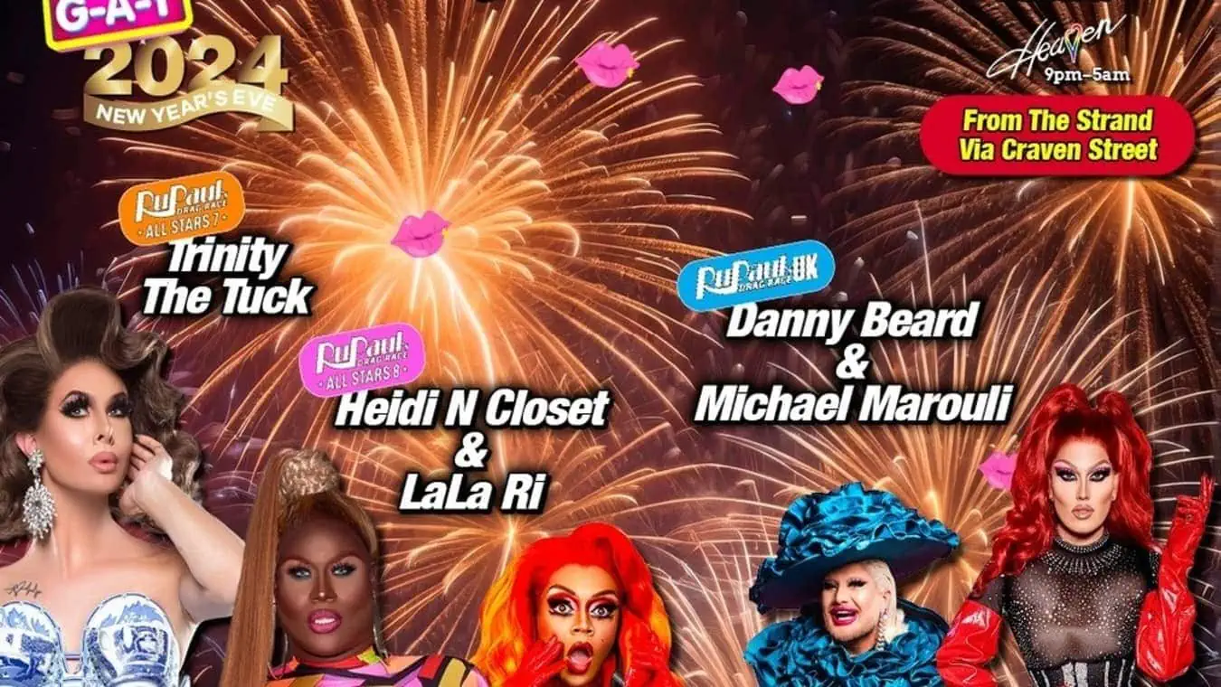 G-A-Y New Year's Eve party at Jeaven gay club in London.