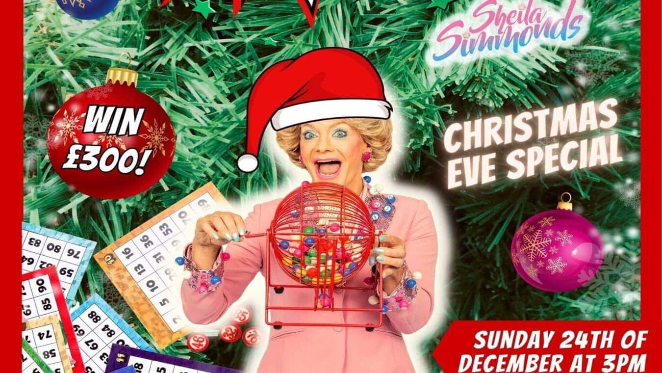 Bingo on Christmas Eve at Retro bar in London.