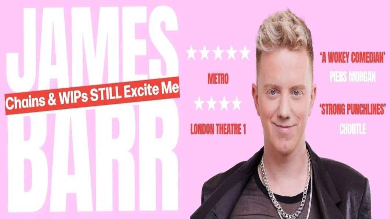 James Barr at The Queer Comedy Club in North London.