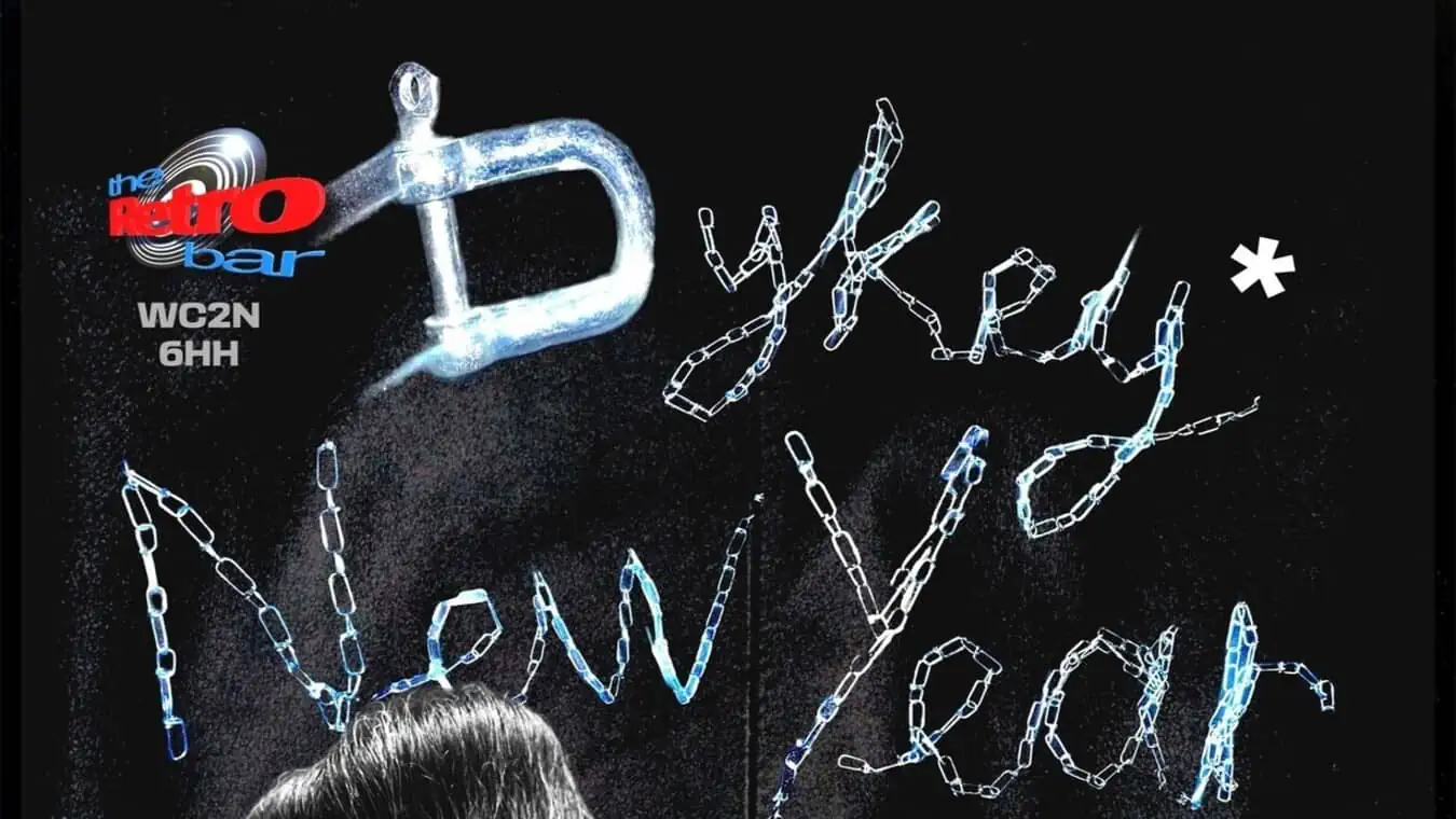 Dykey New Year at gay bar Retro bar in London.