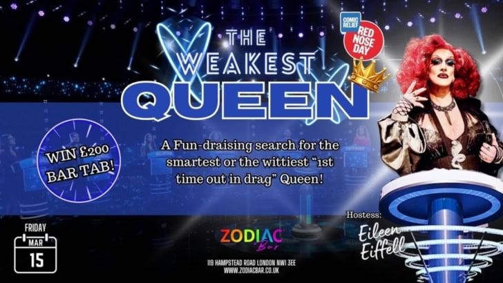 Red Nose Day fundraiser at Zodiac Bar, 15 Mar.