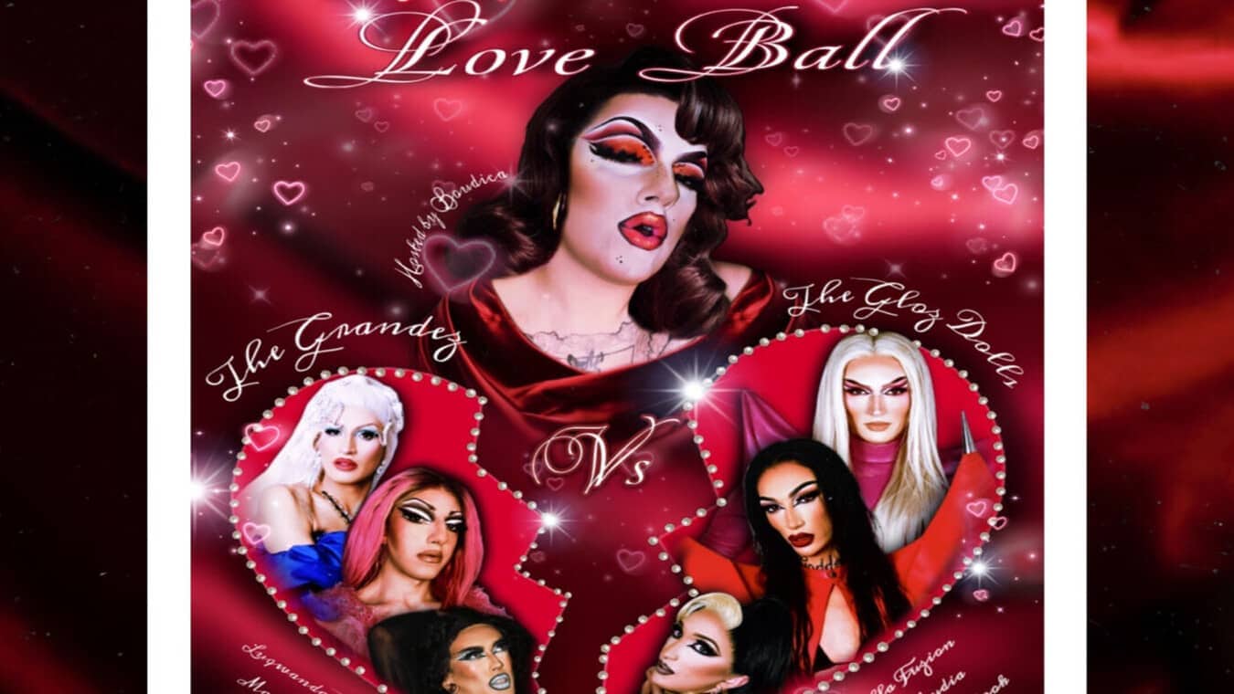 Valentine's queer love ball at two brewers gay bar.