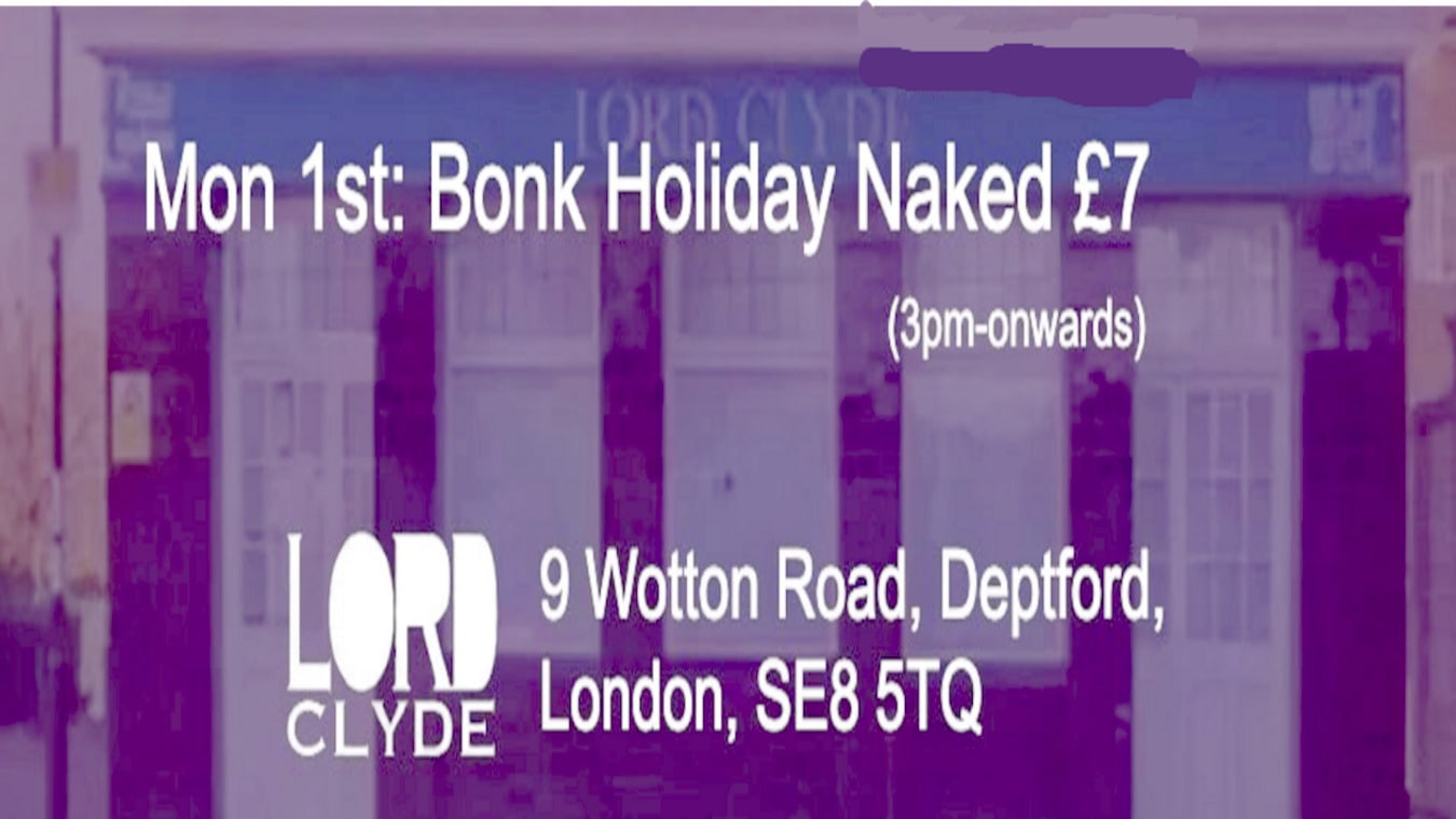 Naked bonk Holiday cruise party at The Lord Clyde in Deptford, London.