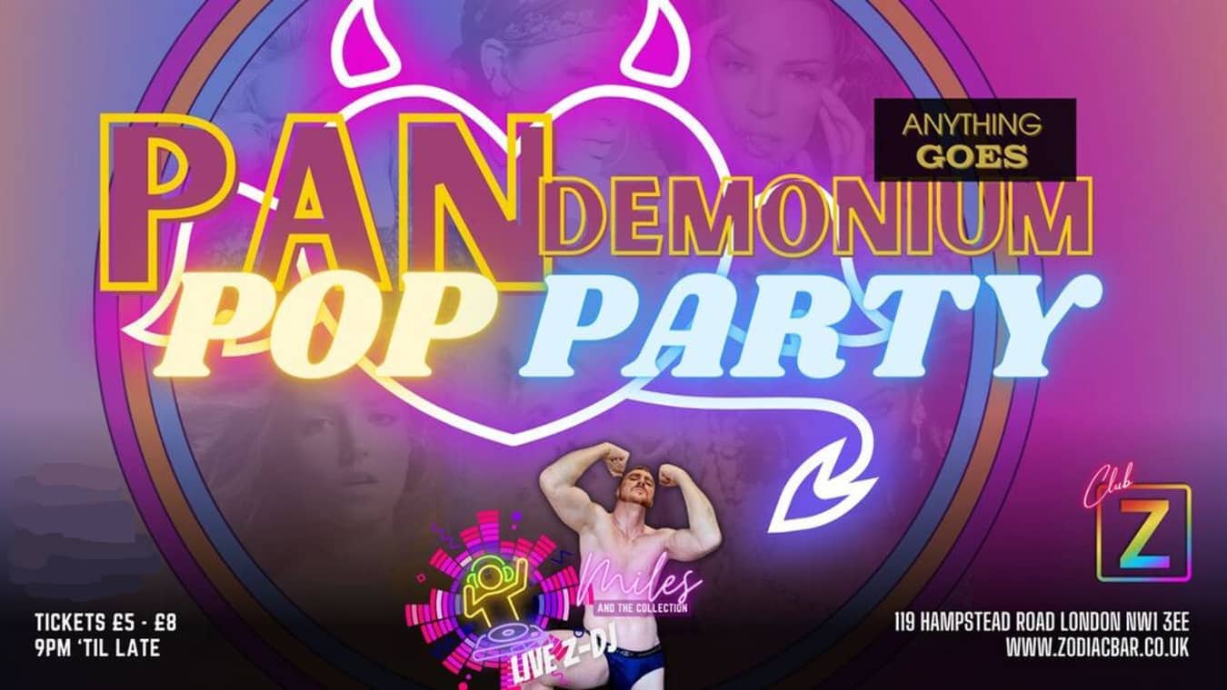 Pandemonium LGBTQ pop party at Zodiac Bar and Club in London.