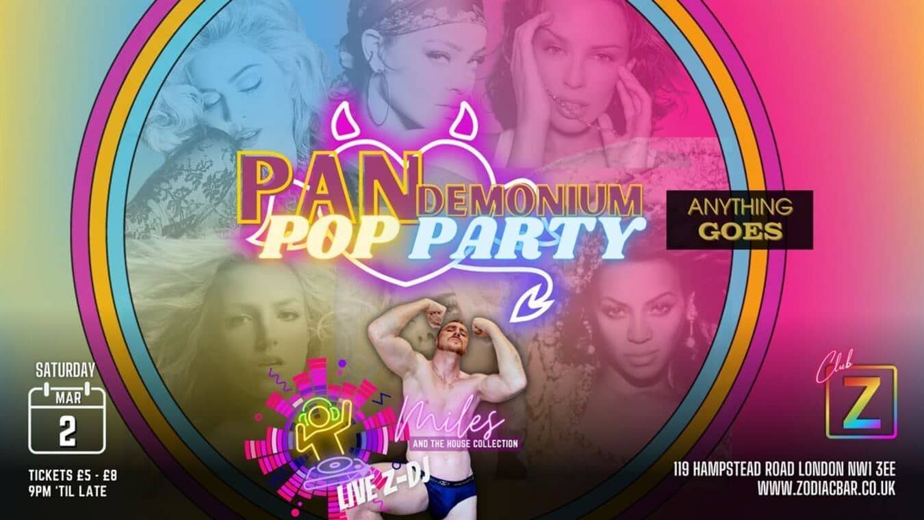 Pop party at gay club Zodiac Bar-