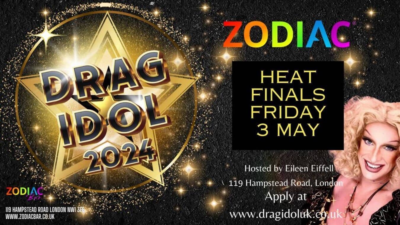 Drag Idol Heat Finals 2024 at Zodiac Bar which is an LGBTQ bar in North London