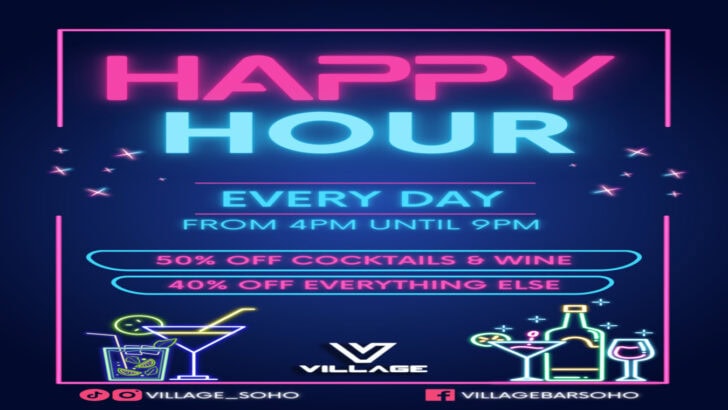 Late Night Bar with Happy Hour