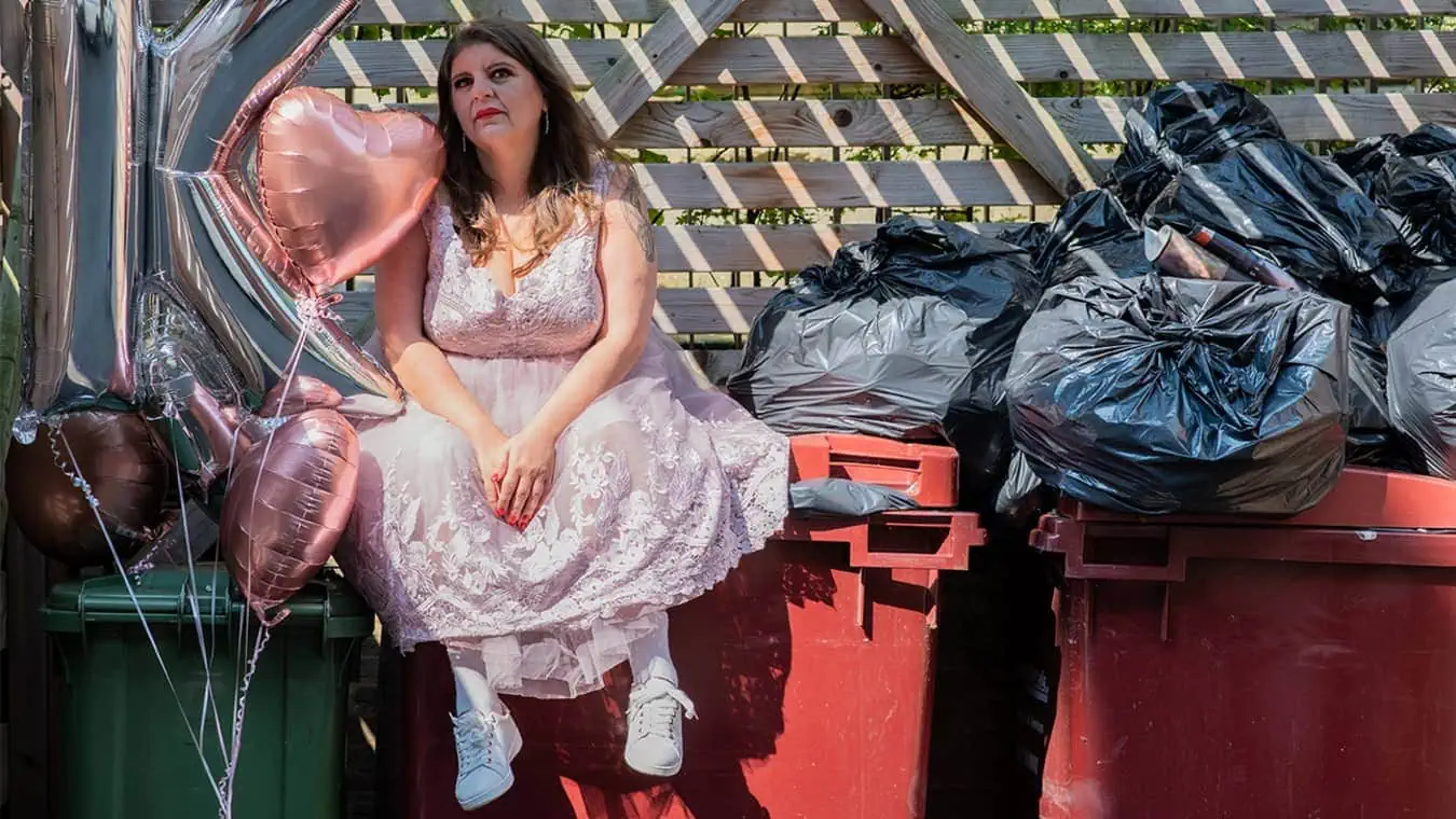 Katy Baird in Get Off at Battersea Arts Centre in London.